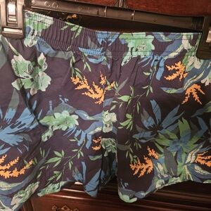 Columbia Floral Blue Athletic Shorts